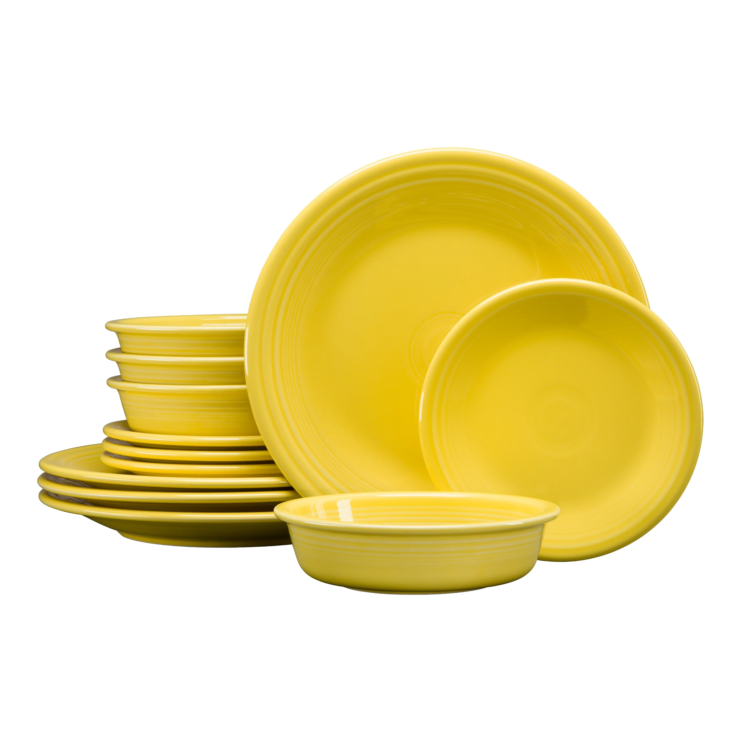New Retired Classic Rim 12-Piece Dinnerware Set, Service for 4 - Image 3